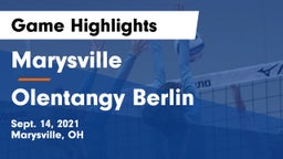 Marysville  vs Olentangy Berlin  Game Highlights - Sept. 14, 2021