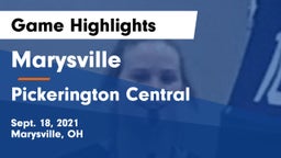 Marysville  vs Pickerington Central  Game Highlights - Sept. 18, 2021