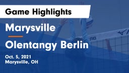 Marysville  vs Olentangy Berlin  Game Highlights - Oct. 5, 2021