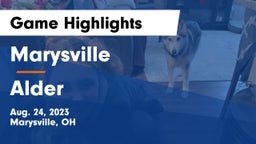 Marysville  vs Alder  Game Highlights - Aug. 24, 2023