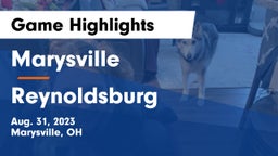 Marysville  vs Reynoldsburg  Game Highlights - Aug. 31, 2023