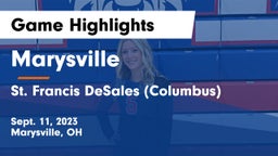 Marysville  vs St. Francis DeSales  (Columbus) Game Highlights - Sept. 11, 2023