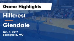 Hillcrest  vs Glendale  Game Highlights - Jan. 4, 2019