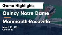 Quincy Notre Dame vs Monmouth-Roseville  Game Highlights - March 22, 2021