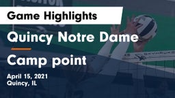 Quincy Notre Dame vs Camp point Game Highlights - April 15, 2021