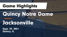 Quincy Notre Dame vs Jacksonville Game Highlights - Sept. 29, 2021