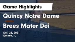 Quincy Notre Dame vs Brees Mater Dei Game Highlights - Oct. 23, 2021