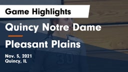 Quincy Notre Dame vs Pleasant Plains  Game Highlights - Nov. 5, 2021