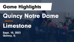 Quincy Notre Dame vs Limestone  Game Highlights - Sept. 10, 2022