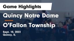 Quincy Notre Dame vs O'Fallon Township  Game Highlights - Sept. 10, 2022