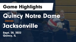 Quincy Notre Dame vs Jacksonville  Game Highlights - Sept. 28, 2022