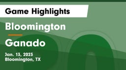 Bloomington  vs Ganado  Game Highlights - Jan. 13, 2023