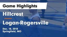 Hillcrest  vs Logan-Rogersville  Game Highlights - Dec. 18, 2018