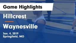 Hillcrest  vs Waynesville  Game Highlights - Jan. 4, 2019