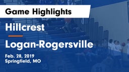 Hillcrest  vs Logan-Rogersville  Game Highlights - Feb. 28, 2019