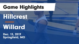 Hillcrest  vs Willard  Game Highlights - Dec. 13, 2019