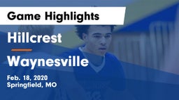 Hillcrest  vs Waynesville  Game Highlights - Feb. 18, 2020