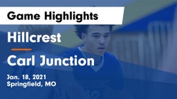 Hillcrest  vs Carl Junction  Game Highlights - Jan. 18, 2021