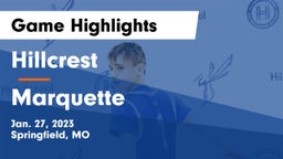Hillcrest  vs Marquette  Game Highlights - Jan. 27, 2023