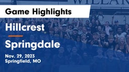 Hillcrest  vs Springdale  Game Highlights - Nov. 29, 2023