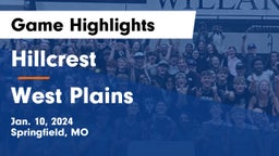 Hillcrest  vs West Plains  Game Highlights - Jan. 10, 2024