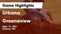 Urbana  vs Greeneview  Game Highlights - Sept. 21, 2021