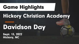 Hickory Christian Academy vs Davidson Day Game Highlights - Sept. 13, 2022