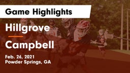 Hillgrove  vs Campbell  Game Highlights - Feb. 26, 2021