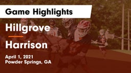 Hillgrove  vs Harrison  Game Highlights - April 1, 2021