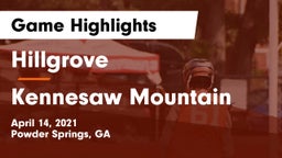 Hillgrove  vs Kennesaw Mountain  Game Highlights - April 14, 2021