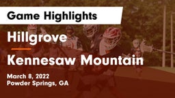Hillgrove  vs Kennesaw Mountain  Game Highlights - March 8, 2022