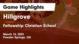Hillgrove  vs Fellowship Christian School Game Highlights - March 14, 2023