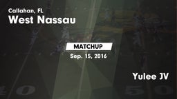 Matchup: West Nassau vs. Yulee JV 2016