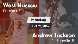 Matchup: West Nassau vs. Andrew Jackson  2016