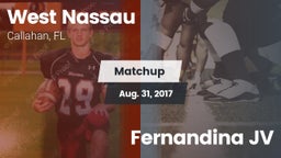 Matchup: West Nassau vs. Fernandina JV 2017