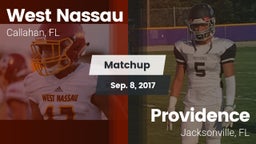 Matchup: West Nassau vs. Providence  2017
