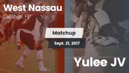 Matchup: West Nassau vs. Yulee JV 2017