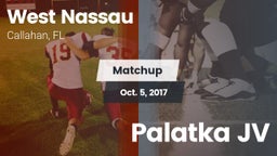 Matchup: West Nassau vs. Palatka JV 2017