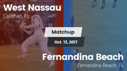 Matchup: West Nassau vs. Fernandina Beach  2017