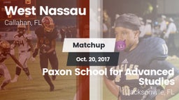 Matchup: West Nassau vs. Paxon School for Advanced Studies 2017
