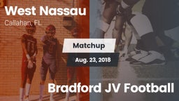 Matchup: West Nassau vs. Bradford JV Football 2018