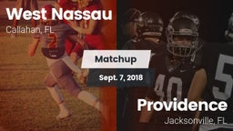 Matchup: West Nassau vs. Providence  2018