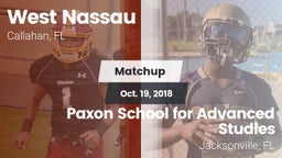 Matchup: West Nassau vs. Paxon School for Advanced Studies 2018
