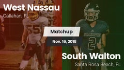 Matchup: West Nassau vs. South Walton  2018