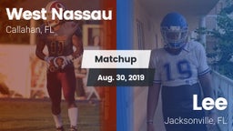 Matchup: West Nassau vs. Lee  2019