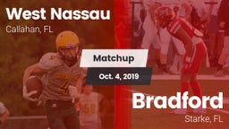 Matchup: West Nassau vs. Bradford  2019