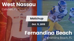 Matchup: West Nassau vs. Fernandina Beach  2019