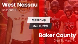 Matchup: West Nassau vs. Baker County  2019