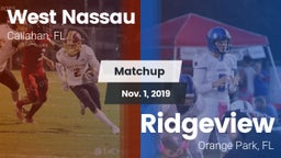 Matchup: West Nassau vs. Ridgeview  2019