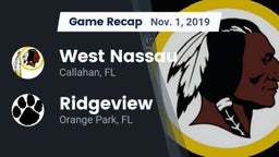 Recap: West Nassau  vs. Ridgeview  2019